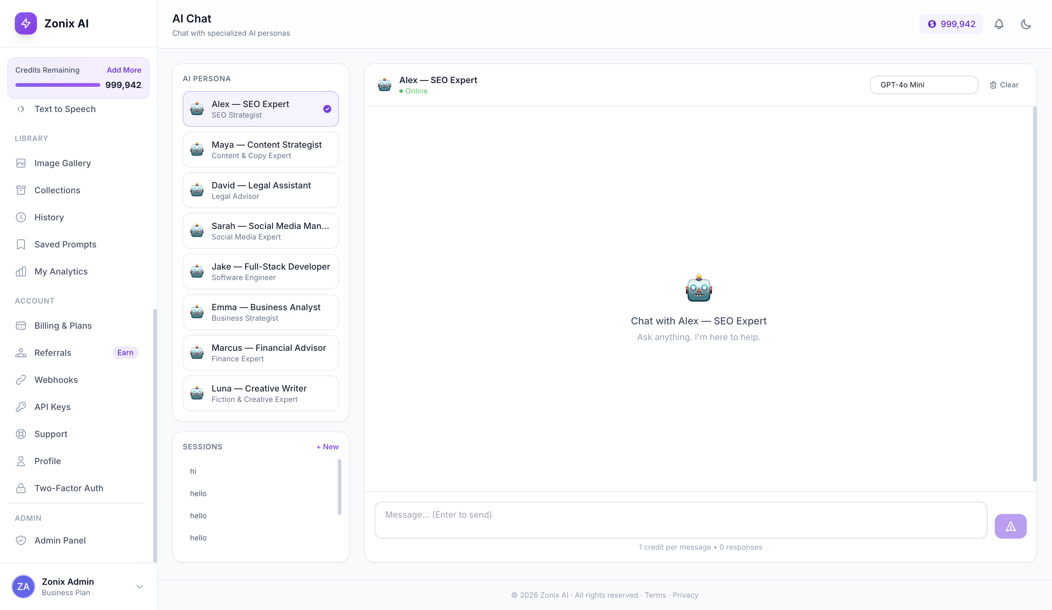 Zonix AI screenshot