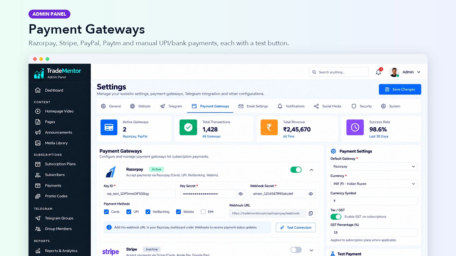 Payment Gateways